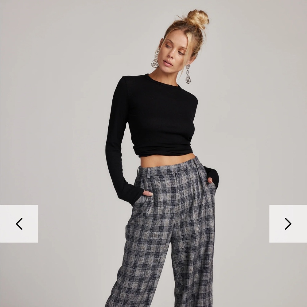 12th Tribe Thomas Grey Plaid Trousers